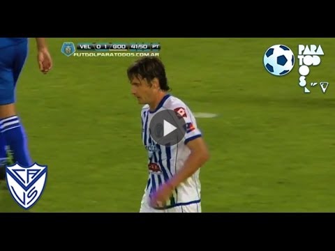 Obolo tuvo el segundo. Vélez 0- Godoy Cruz 1. Fecha 17. Torneo Inicial 2013. Fútbol Para Todos.