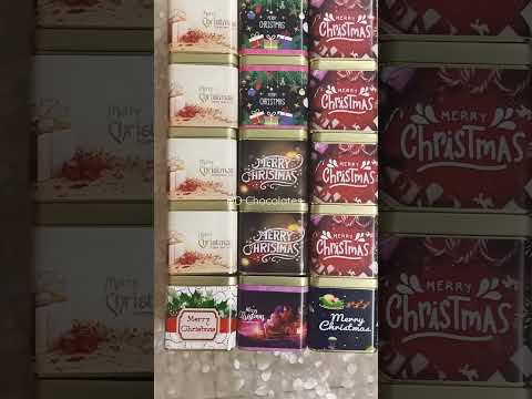christmas tin box #chocolate #christmas #handmade #homemade#ddchocolates #tinbox#corporategifts