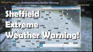 &quot;Beast From the East&quot; Sheffield UK Extreme Snow Winter Weather Warning 2018!