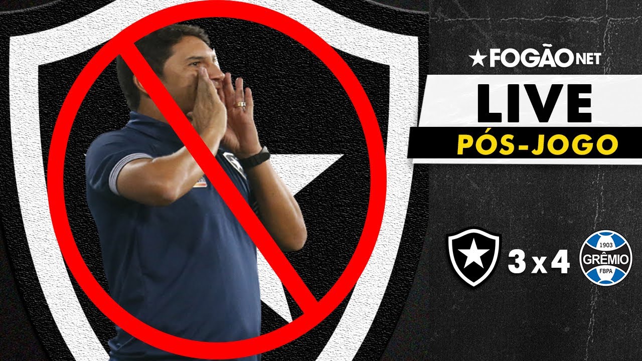 LIVE | Pós-jogo e repercussão da vexatória derrota do Botafogo para o Grêmio
