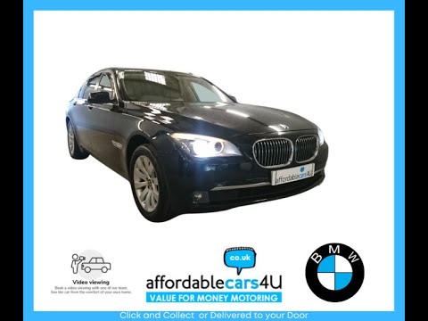 BMW 7 SERIES 3.0 730D SE 4DR AUTO * SAPPHIRE BLACK MET WITH CONTRASTING FULL DAKOTA OYSTER LEATHER *