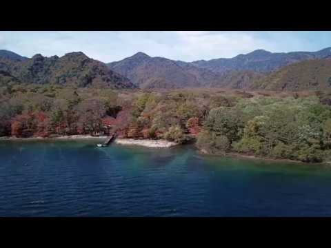 2017年10月18日　紅葉の中禅寺湖　千手ヶ浜　千手堂