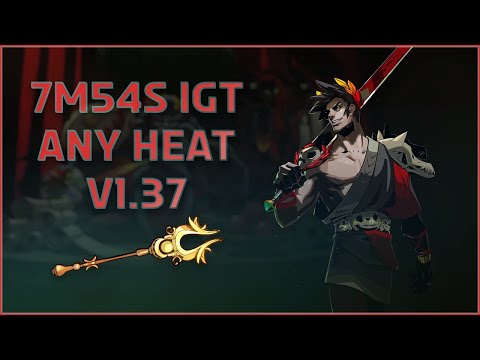 7m54s IGT - Achilles Spear - Unseedeed Any Heat Speedrun Hadès v1.37