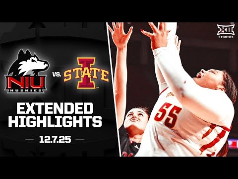 Northern Illinois vs. #10 Iowa State Extended Highlights | 2025-26 Big 12 Women's Basketball
