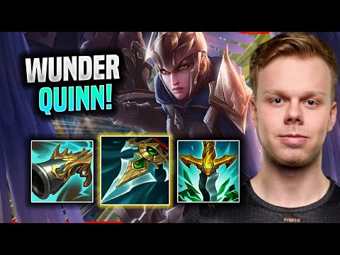 WUNDER IS A GOD WITH QUINN! - FNC Wunder Plays Quinn TOP vs Janna! | Season 2022