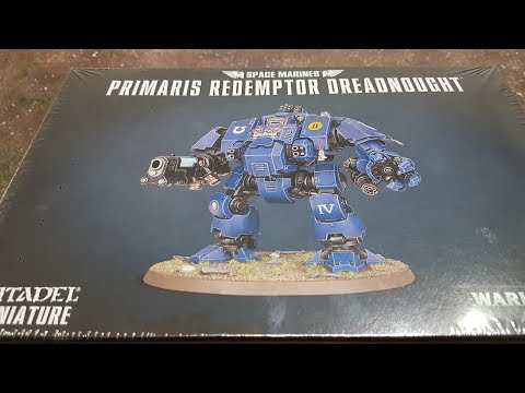 Primaris Redemptor Dreadnought; unboxing