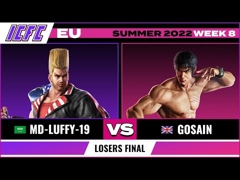 MD-Luffy-19 (Paul) vs. Gosain (Law) Losers Final - ICFC EU Tekken 7 Summer 2022 Week 8