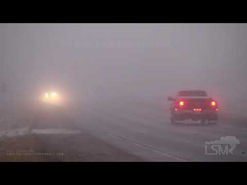 01-04-2021 Versailles, MO - Traffic in Dense Fog