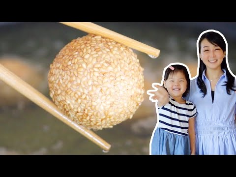The Yummiest Sesame Balls Recipe Ever (Dim Sum Recipe) by CiCi Li