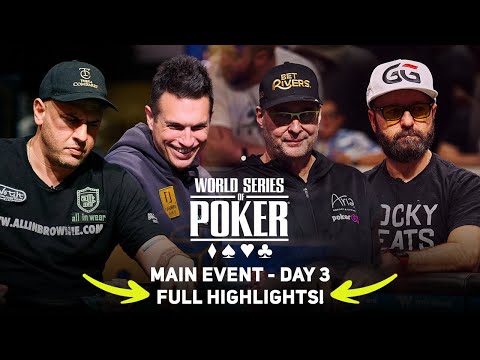 Daniel Negreanu, Phil Hellmuth, Doug Polk & Michael Mizrachi Headline WSOP Main Event Day 3!