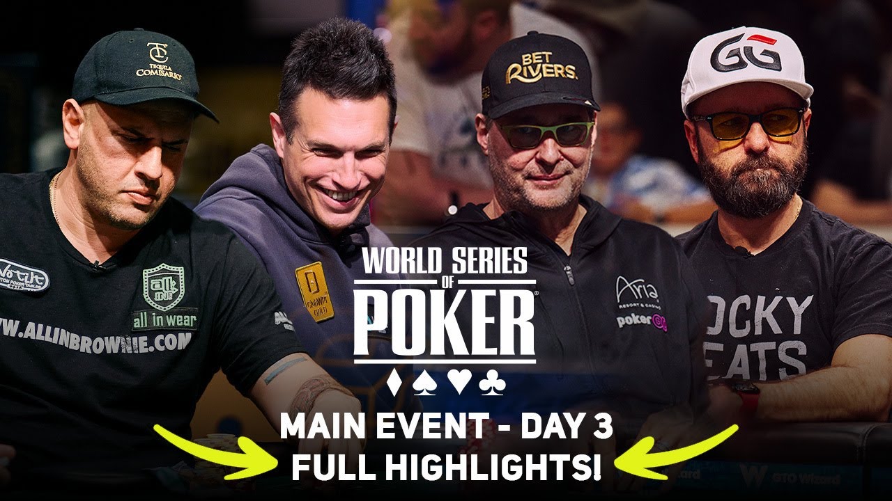 Daniel Negreanu, Phil Hellmuth, Doug Polk & Michael Mizrachi Headline WSOP Main Event Day 3!
