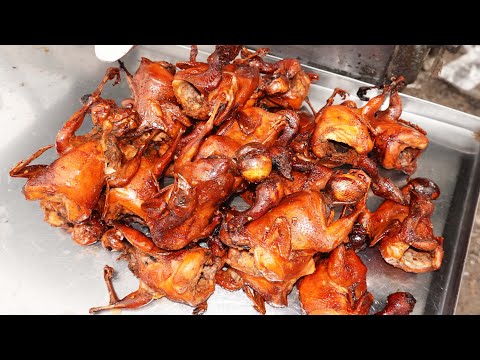 Phnom Pemh Street Food, Grilled Quails And Chicken, Tuol Sangkae Street Food
