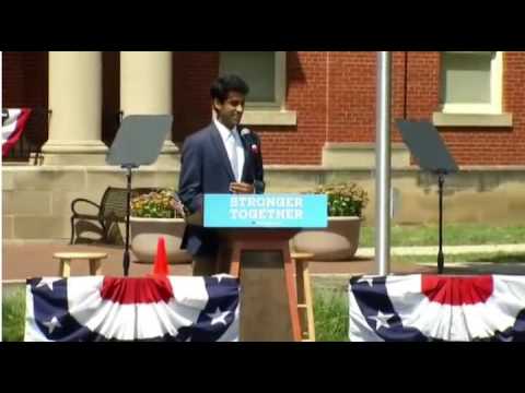Field Pitch at Clinton Kaine Rally