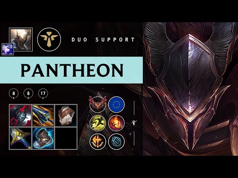 Pantheon Support vs Rakan - EUW Grandmaster Patch 25.22
