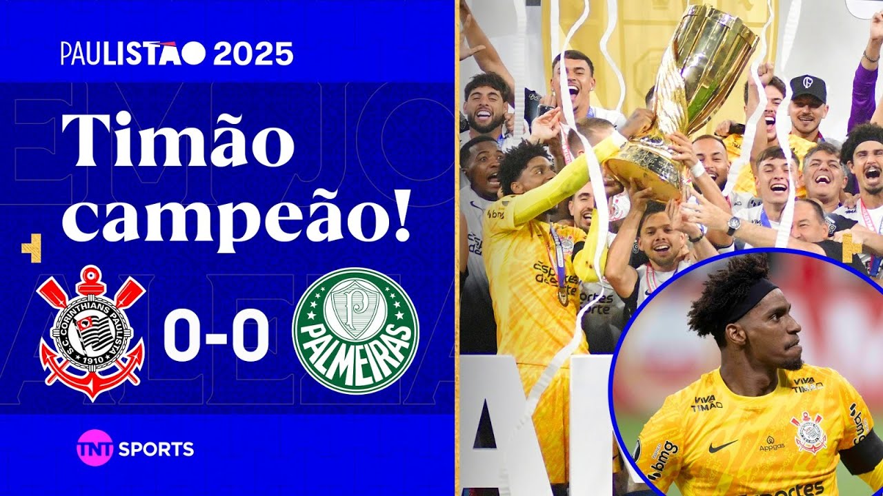 HUGO SOUZA PEGA PÊNALTI, TIMÃO SEGURA O EMPATE E É CAMPEÃO PAULISTA! CORINTHIANS 0X0 PALMEIRAS