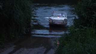 preview picture of video 'Amphibious cars leaving the water (Euro Tour 2013)'