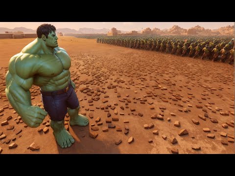 Hulk vs 1,000,000 Spartans - Ultimate Epic Battle Simulator