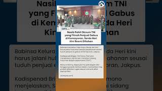 NASIB PAHIT Oknum TNI yang Fitnah Penjual Es Gabus Kini Dihukum Tahanan