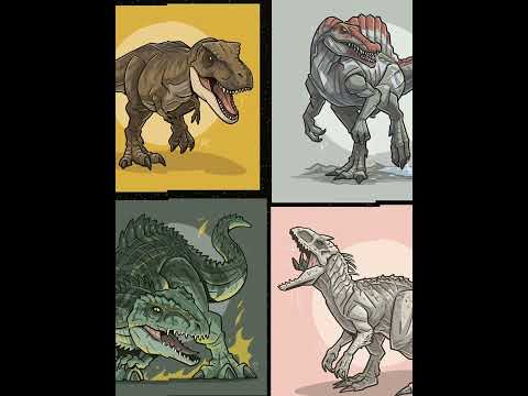 T Rex/Giganotosaurus/Spinosaurus/Indominus rex/edit