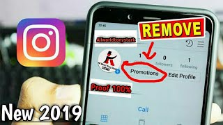 How to remove Promote button from Instagram 2019