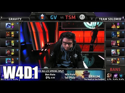 Gravity vs TSM | S5 NA LCS Spring 2015 Week 4 Day 1 | GV vs TSM W4D1G5 VOD 60FPS