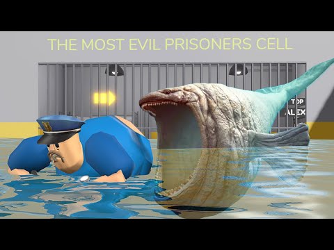 BLOOP EATS WATER BARRY'S PRISON RUN Obby Hungry Shark New Update Roblox All Bosses FULL GAME #roblox
