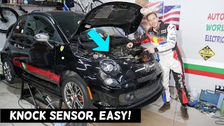 FIAT 500 KNOCK SENSOR LOCATION REPLACEMENT