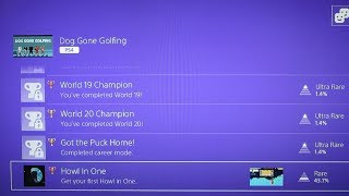 Dog Gone Golfing PS4 Trophy List LPOS