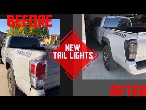 Winjet smoked tail lights are a must!!! 2020 Tacoma TRD Off-Road
