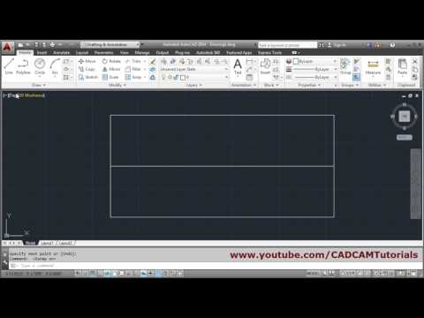 AutoCAD Tutorial Circle Command 3 Point 2 Point Tan Tan Radius Tangent Circles