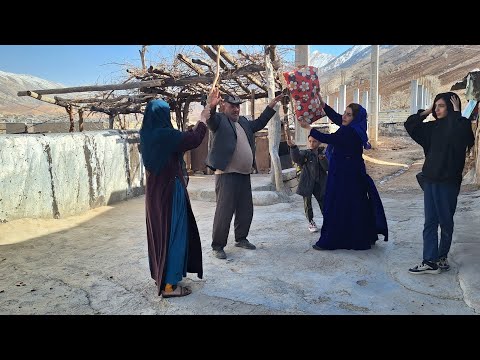 Bitter night in a ruined house… 😢🏚️ | The displacement of Akram and his children