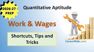 Work and Wages: Aptitude Shortcuts for 2026 Placement Tests