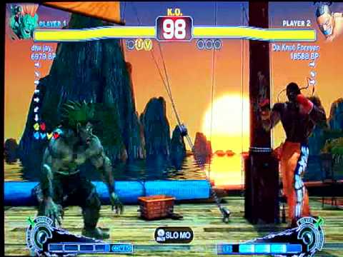 dfw jay (Blanka) VS Da Knut Forever (Dee Jay) XBL SSF4 Ranked 1