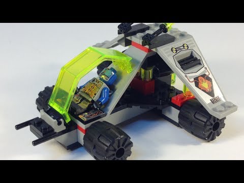 YouTube thumbnail: LEGO SPACE UFO 6829 Radon Rover from 1997 review