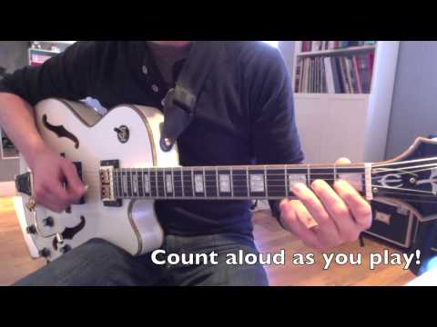 Eighth Notes - Counting and Picking - EXERCISE 1 - 75bpm