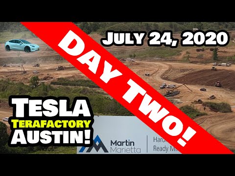 Tesla Gigafactory Austin 07/24/20 - Tesla Terafactory 1st Drone Shots!