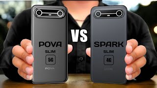 Download lagu Tecno Pova Slim 5G Vs Tecno Spark Slim 4G || Full Comparison ⚡ mp3