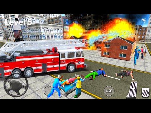 Real Fire Truck Driving Simulator 2021 #5 - New Fire Fighting Fireman's  - Android Gameplay