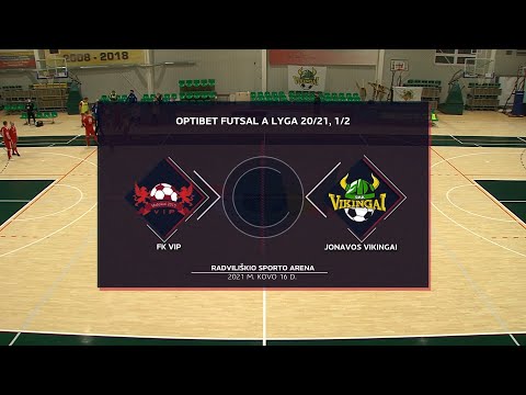 Optibet Futsal A Lyga | FK VIP - Jonavos Vikingai | Rungtynių Santrauka |