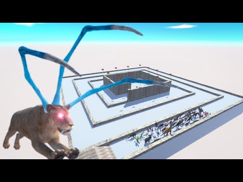 Escape From Alien Smilodon - Zig Zag | Animal Revolt Battle Simulator