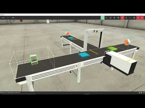Factory I/O - Virtual Manufactur Lab - Separating Station with Control I/O Programming