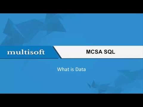 What is Data -MCSA SQL Video Tutorial 