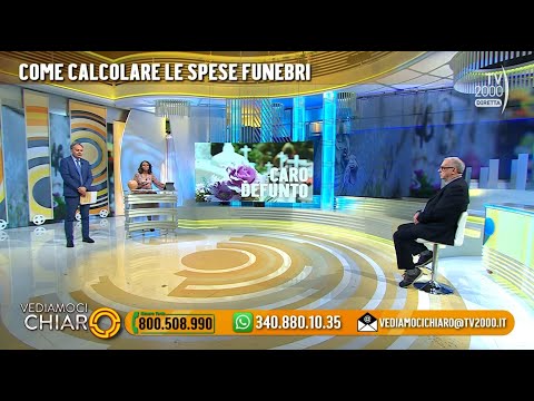 Vediamoci Chiaro (TV2000) 5 maggio 2023 - Funerale, a chi rivolgersi? Come calcolare le spese?