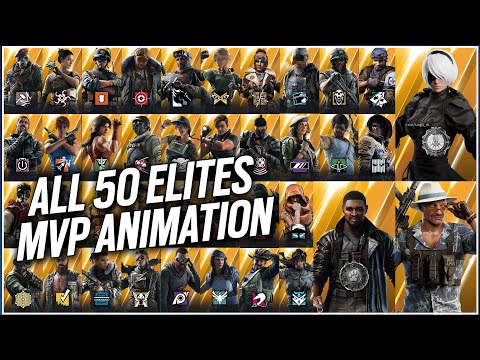 ALL 50 ELITE SKINS MVP ANIMATIONS + Iana Elite & Warden Elite