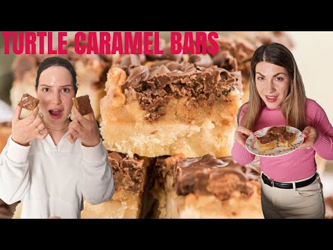 TURTLE CARAMEL BARS: 12 Weeks of Christmas cookies