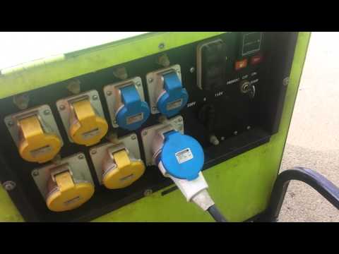 Showing of diesel generator