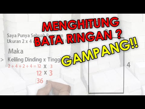 Cara Gampang Menghitung Bata Ringan / Hebel