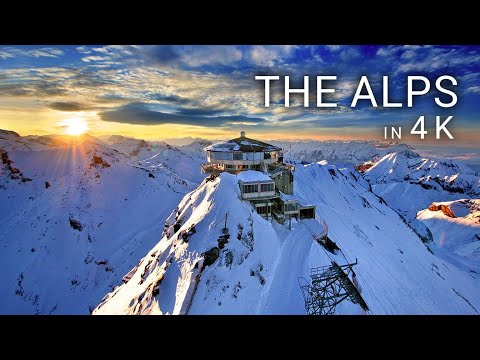 The Alps | Drone and Relaxing Music | 4k