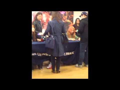 [Fancam] 140321 4Minute Fansign at Cube Cafe'