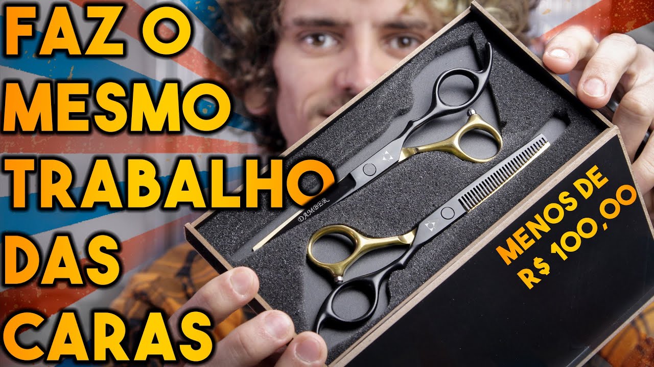 Kit Tesouras da China - Unboxing e Review Completo - Adri Barbeiro